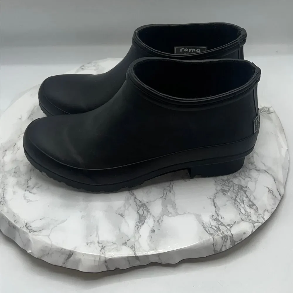 ROMA Black Ankle Boots-7